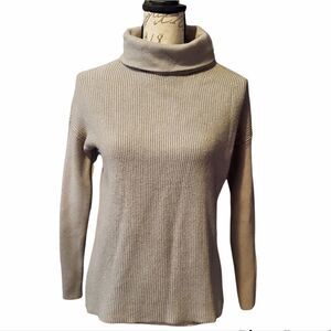 Devotion by Cyrus Ladies Ribbed Gray Knit Turtleneck -Size XS